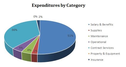 FY19 GF Expenditure-Cat Summ Pie Chart