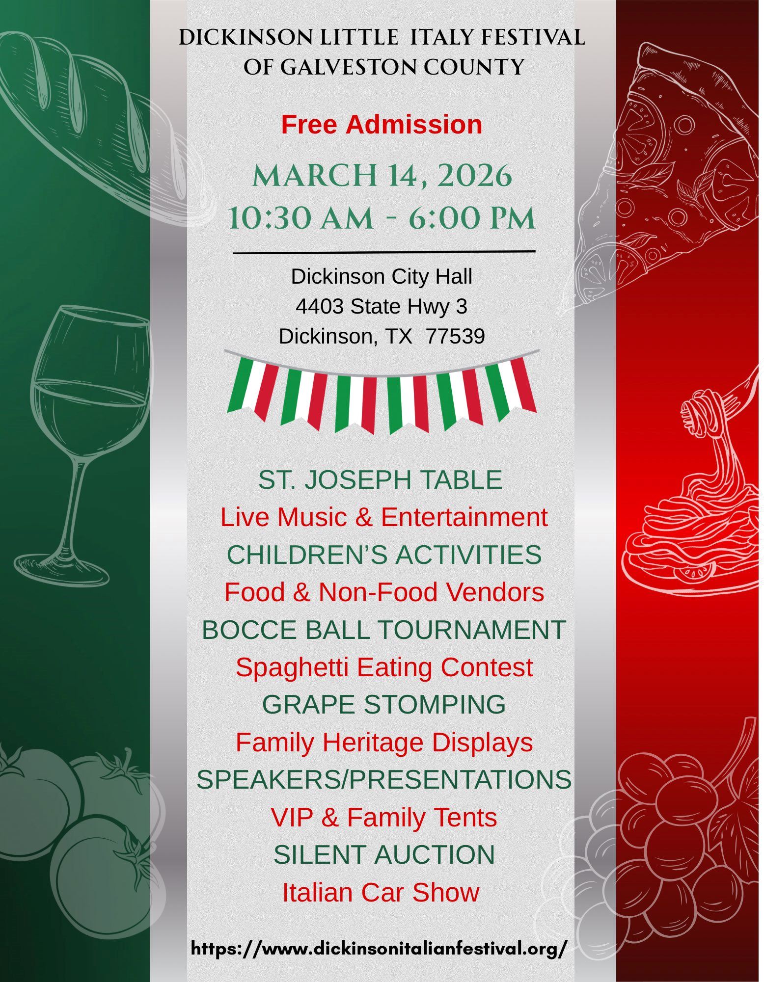 Dickinson Little Italy Festival Flyer