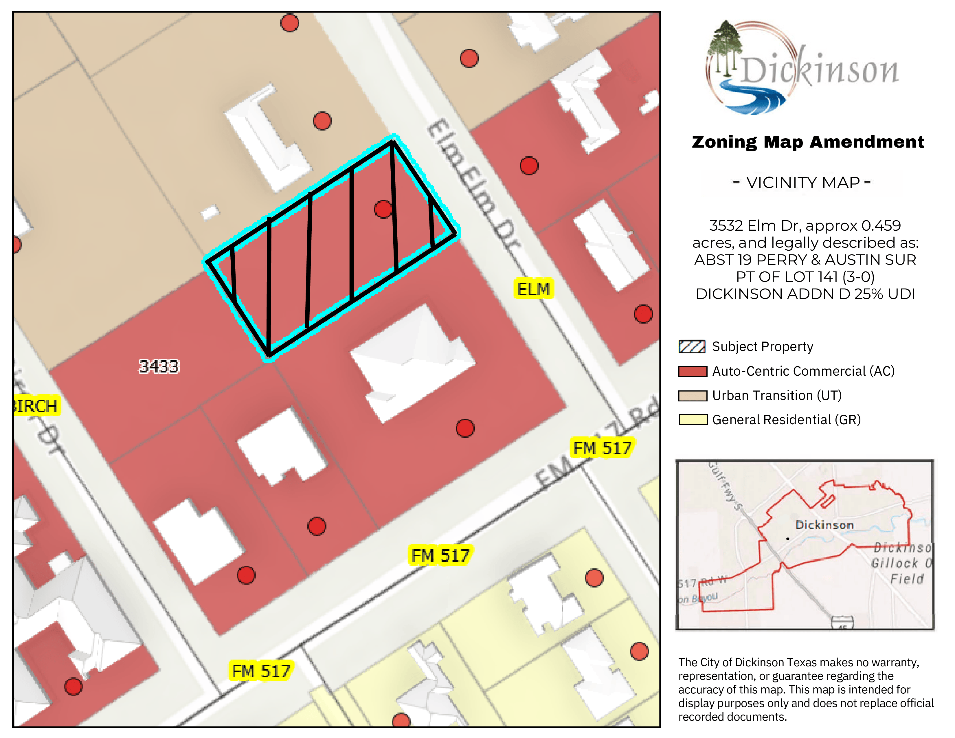 3532 Elm Dr Vicinity Map