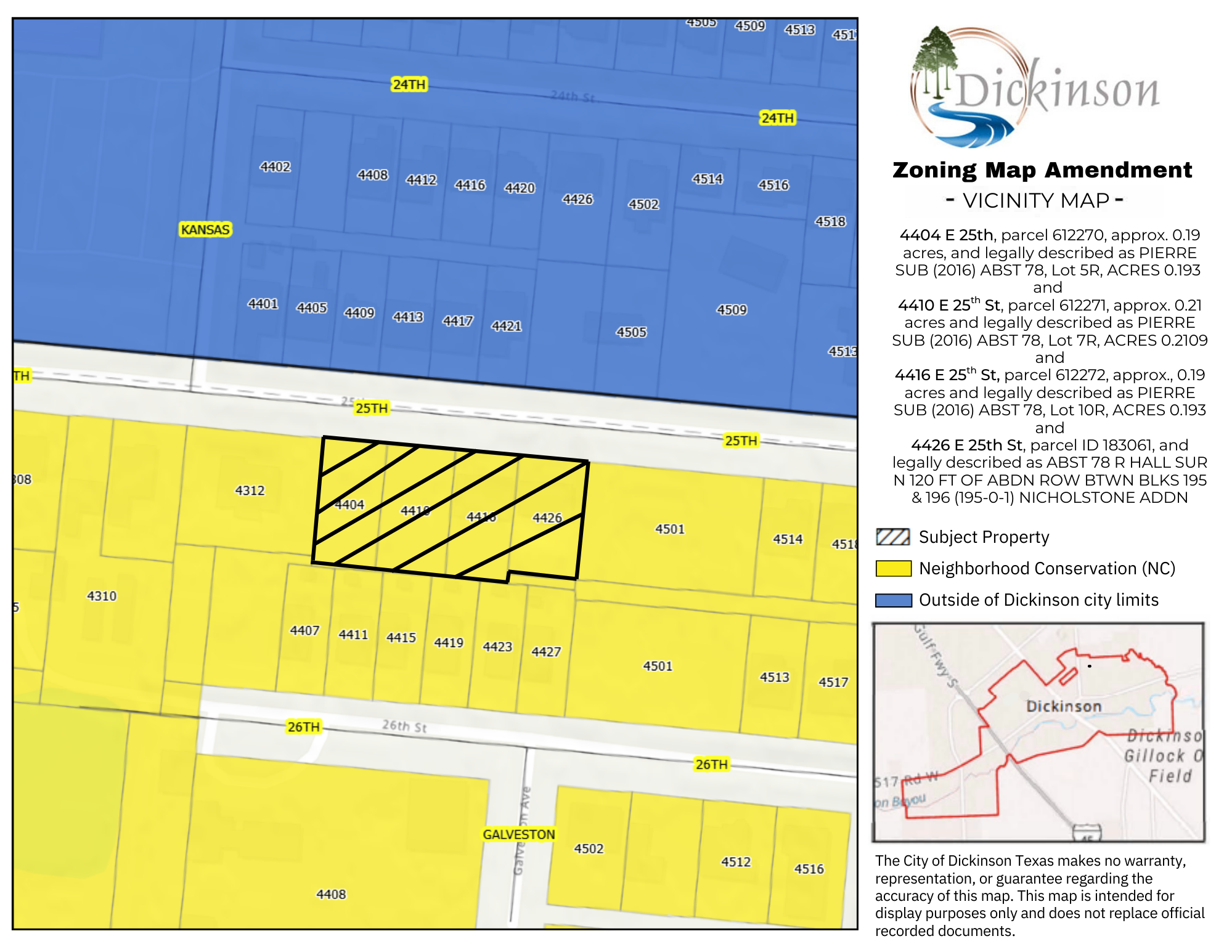 4404, 4410, 4416, 4426 E 25th St ZMA Vicinity Map